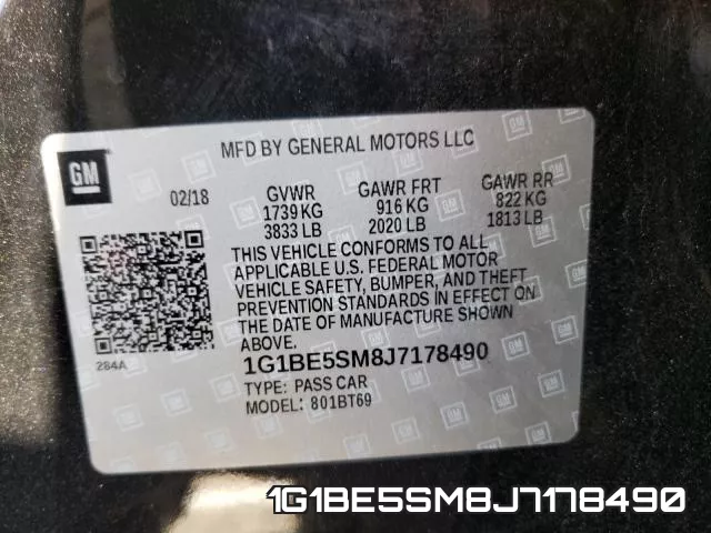 1G1BE5SM8J7178490 фото 2