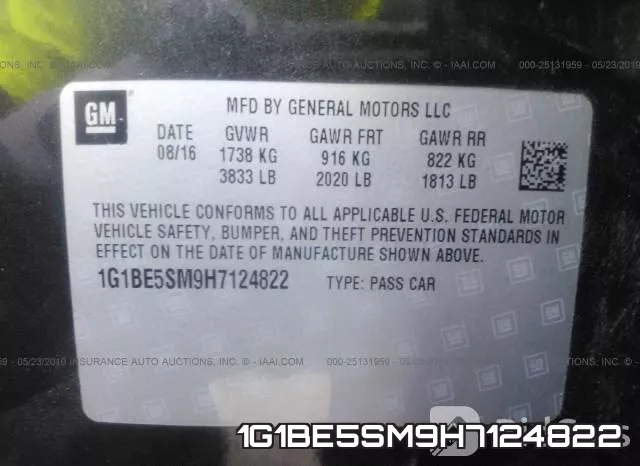 1G1BE5SM9H7124822 фото 10