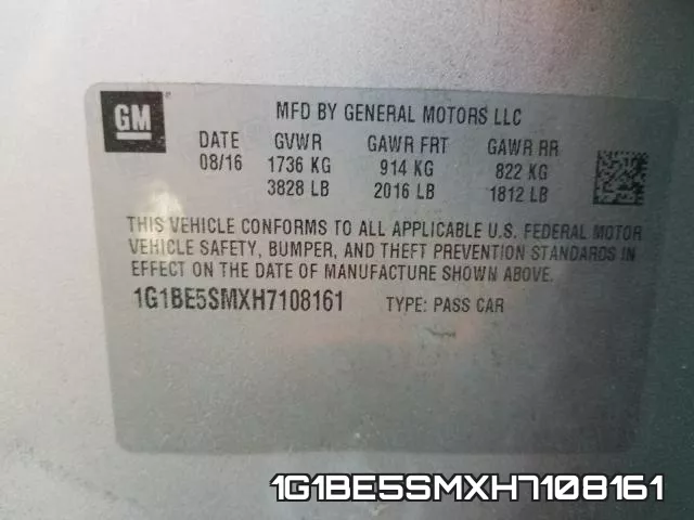 1G1BE5SMXH7108161 фото 2