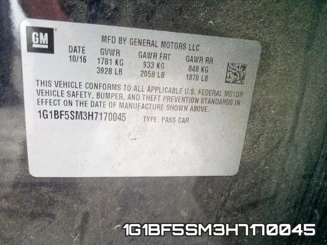 1G1BF5SM3H7170045 фото 2