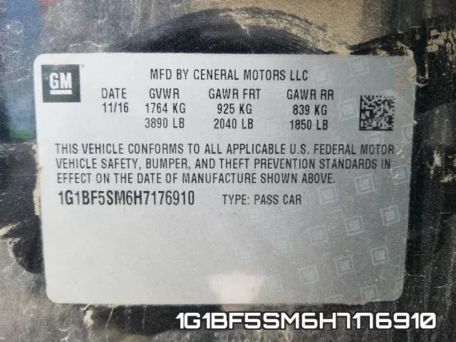 1G1BF5SM6H7176910 фото 2