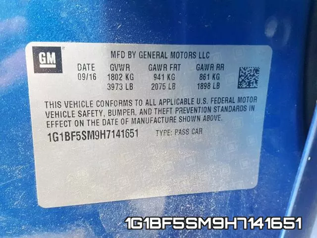 1G1BF5SM9H7141651 фото 2