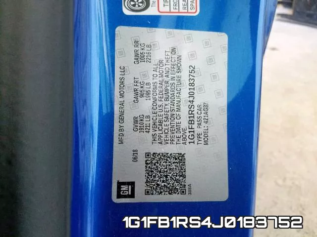 1G1FB1RS4J0183752 фото 2