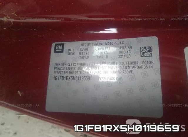1G1FB1RX5H0119659 фото 10