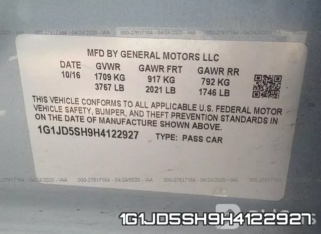 1G1JD5SH9H4122927 фото 10