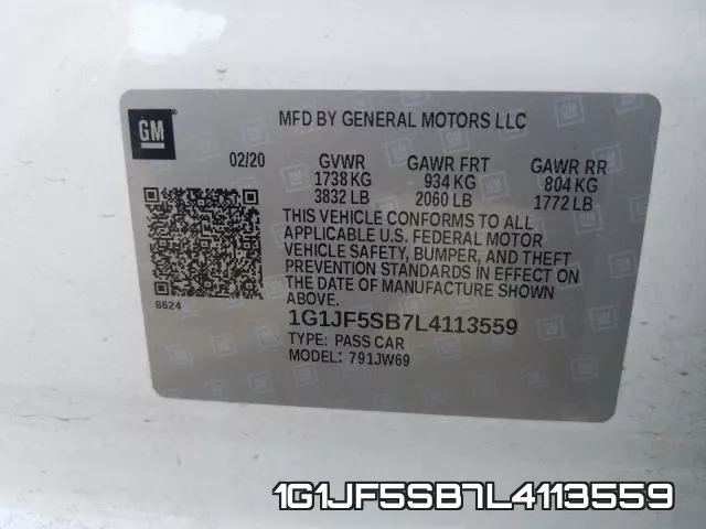 1G1JF5SB7L4113559 фото 2