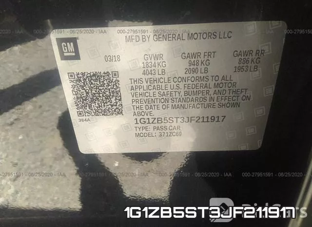 1G1ZB5ST3JF211917 фото 10