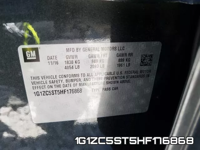 1G1ZC5ST5HF176868 фото 2