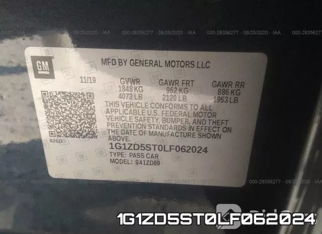 1G1ZD5ST0LF062024 фото 10