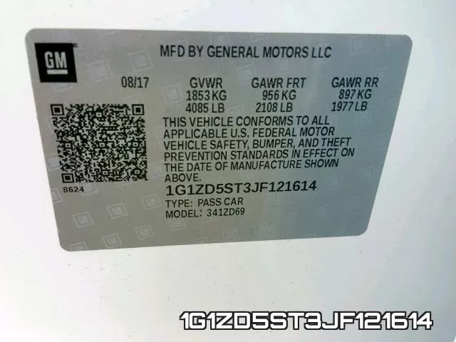 1G1ZD5ST3JF121614 фото 2