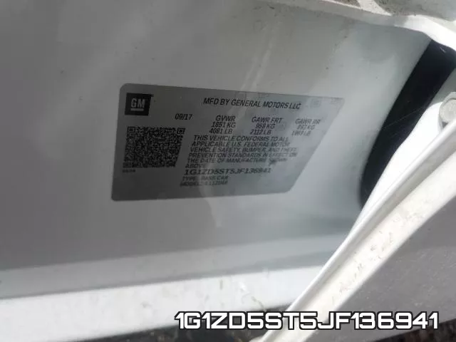 1G1ZD5ST5JF136941 фото 2