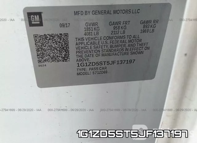 1G1ZD5ST5JF137197 фото 10