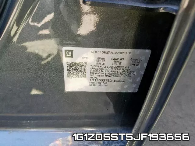 1G1ZD5ST5JF193656 фото 2