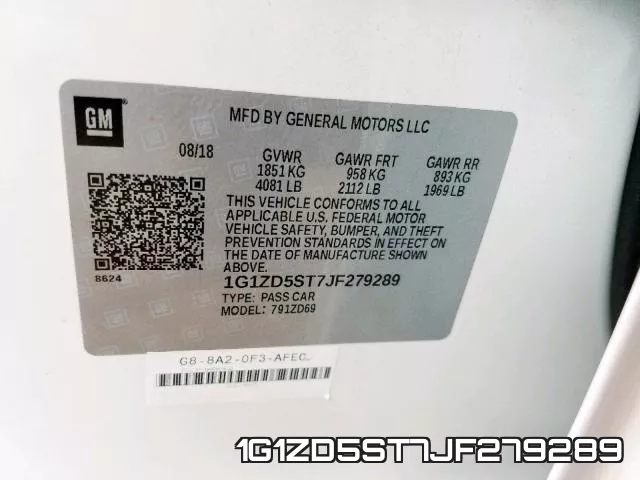 1G1ZD5ST7JF279289 фото 2