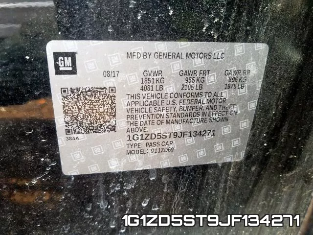 1G1ZD5ST9JF134271 фото 2