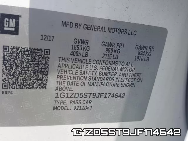 1G1ZD5ST9JF174642 фото 2