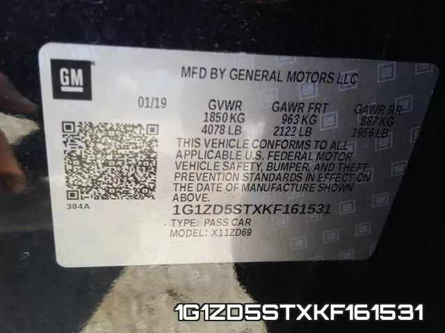 1G1ZD5STXKF161531 фото 2