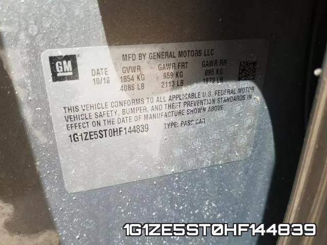 1G1ZE5ST0HF144839 фото 2