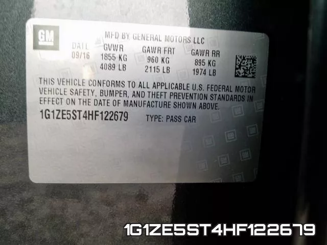 1G1ZE5ST4HF122679 фото 2