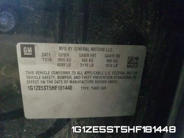 1G1ZE5ST5HF181448 фото 2