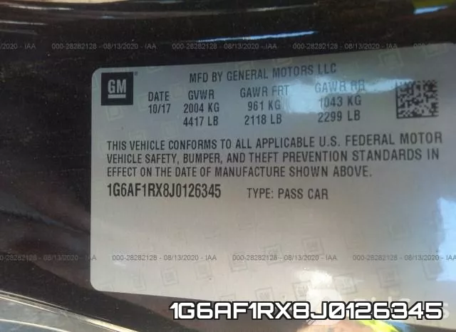 1G6AF1RX8J0126345 фото 10