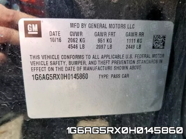 1G6AG5RX0H0145860 фото 2