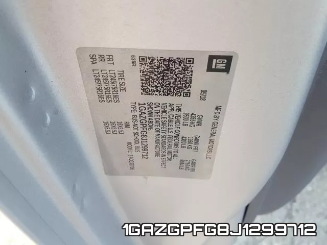 1GAZGPFG8J1299712 фото 2