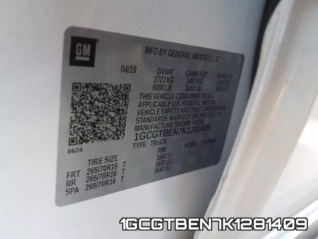 1GCGTBEN7K1281409 фото 2