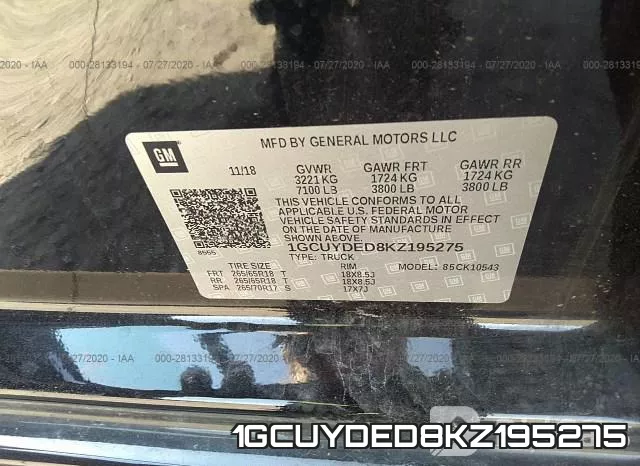 1GCUYDED8KZ195275 фото 10