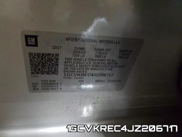 1GCVKREC4JZ206717 фото 2