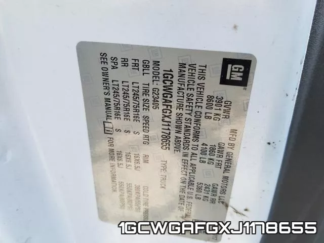 1GCWGAFGXJ1178655 фото 2