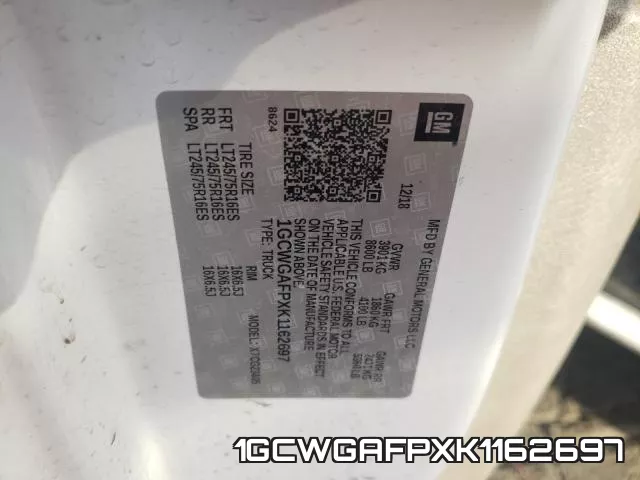 1GCWGAFPXK1162697 фото 2