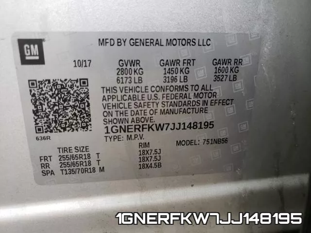 1GNERFKW7JJ148195 фото 2