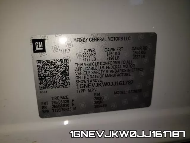 1GNEVJKW0JJ161787 фото 2