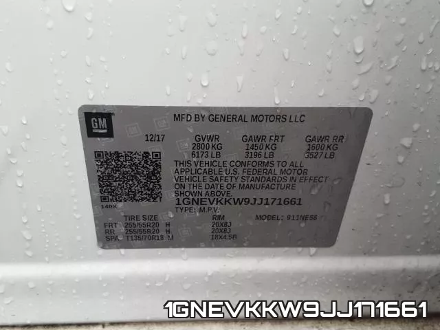 1GNEVKKW9JJ171661 фото 2