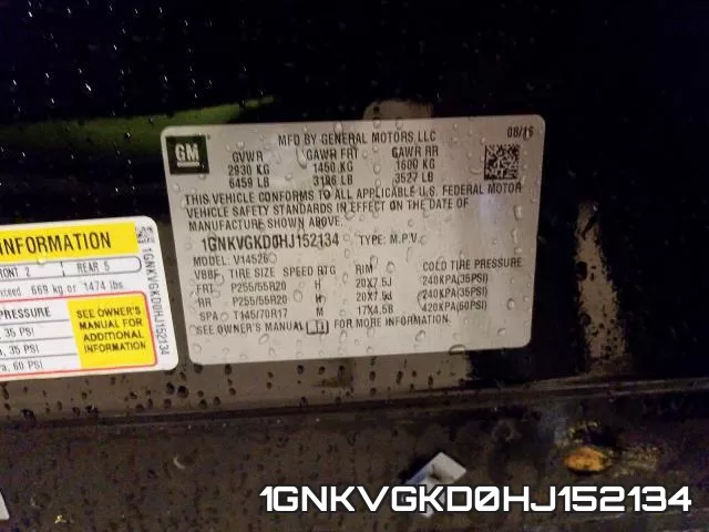 1GNKVGKD0HJ152134 фото 2