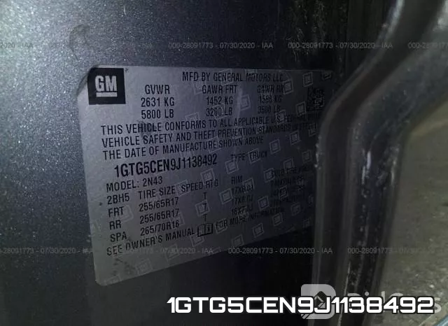 1GTG5CEN9J1138492 фото 10