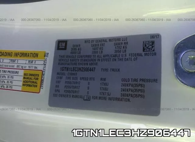1GTN1LEC3HZ906447 фото 10