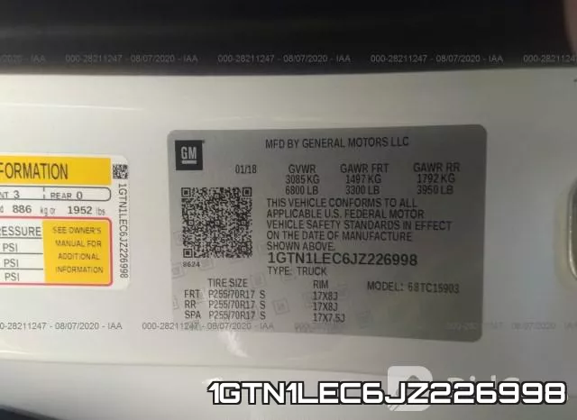 1GTN1LEC6JZ226998 фото 10