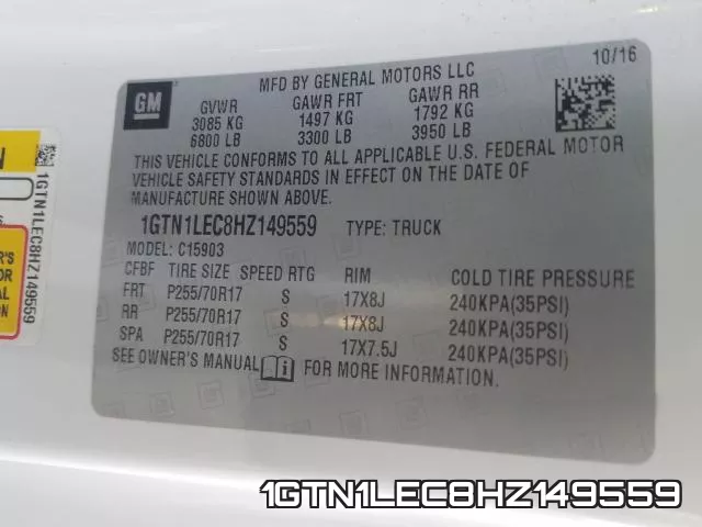 1GTN1LEC8HZ149559 фото 2
