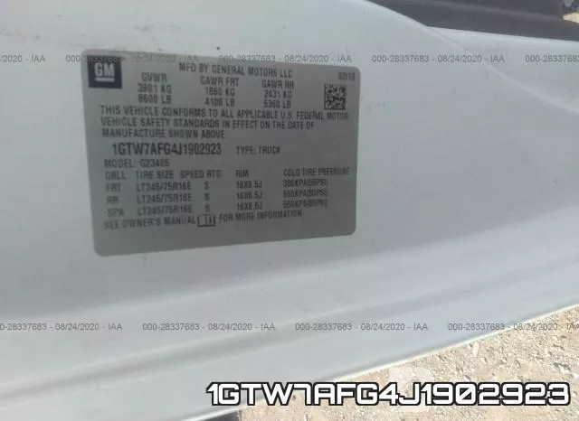 1GTW7AFG4J1902923 фото 10