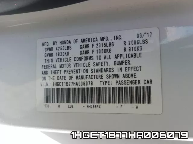 1HGCT1B77HA006079 фото 2