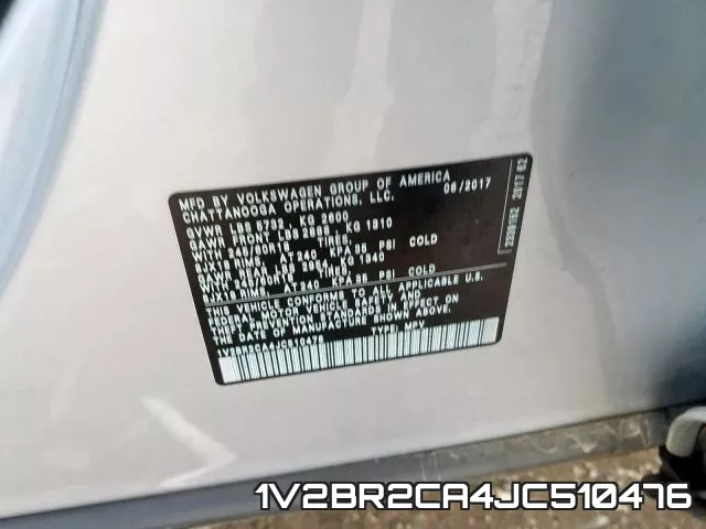 1V2BR2CA4JC510476 фото 2