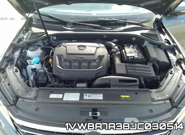1VWBA7A38JC030514 фото 2