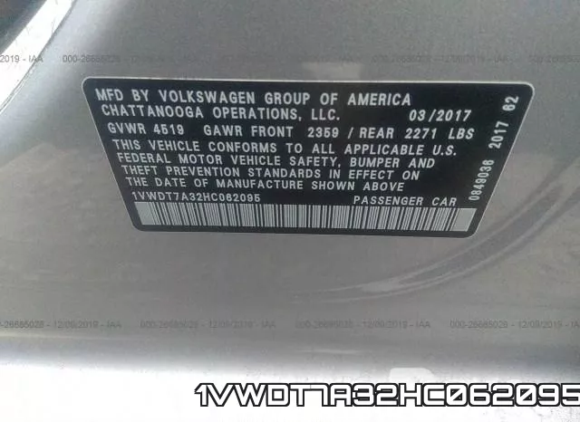 1VWDT7A32HC062095 фото 10
