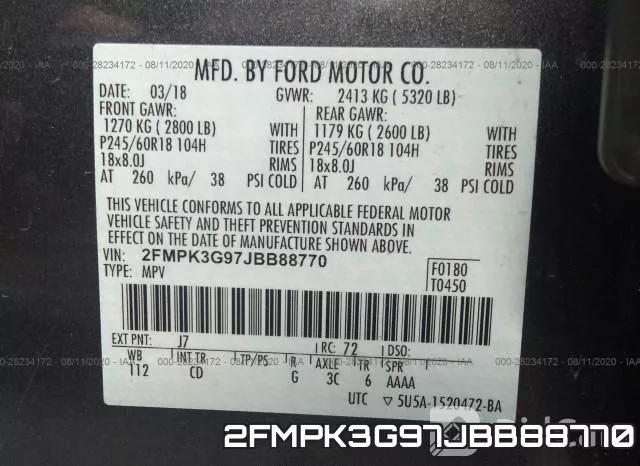 2FMPK3G97JBB88770 фото 10