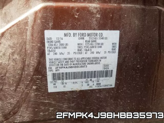 2FMPK4J98HBB35973 фото 2