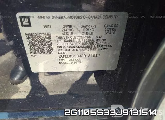 2G1105S33J9131514 фото 10