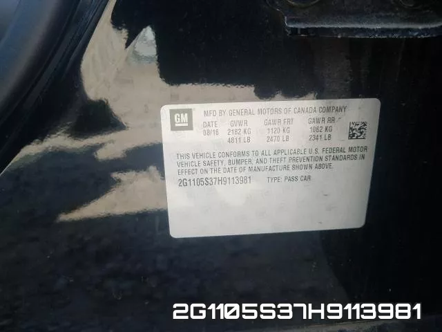 2G1105S37H9113981 фото 2
