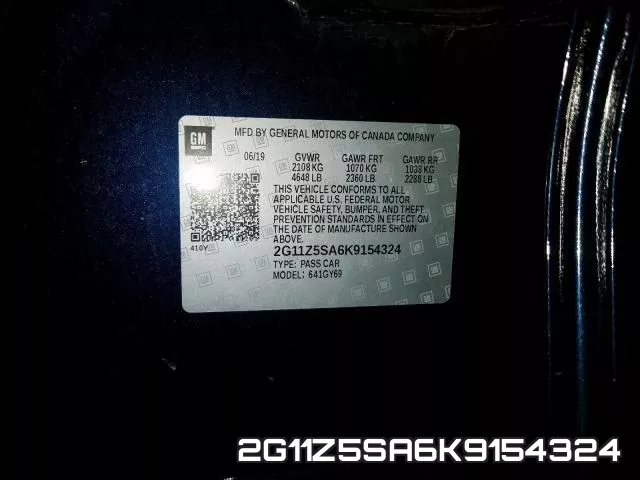 2G11Z5SA6K9154324 фото 2